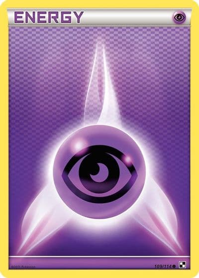 Psychic Energy Black and White Pokemon card