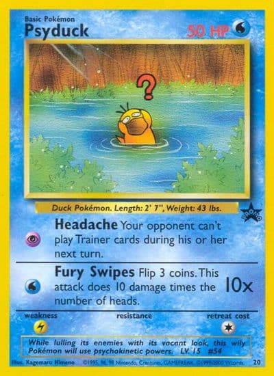 Psyduck WoTC Promo Pokemon card