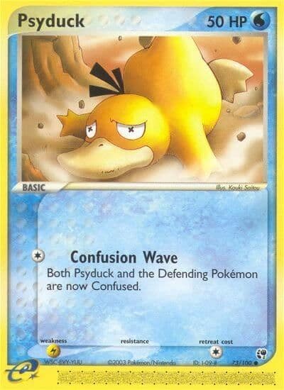 Psyduck Sandstorm Pokemon card