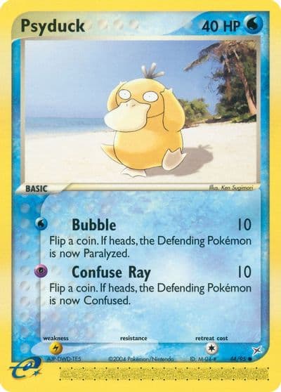 Psyduck Team Magma vs Team Aqua Pokemon card