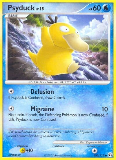 Psyduck Secret Wonders Pokemon card