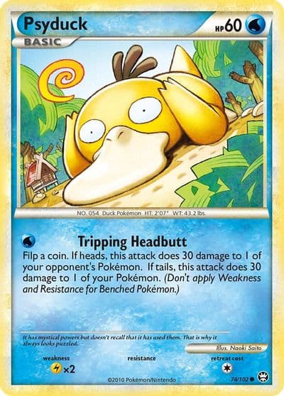 Psyduck Triumphant Pokemon card