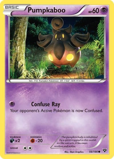 Pumpkaboo XY Base Set Pokemon card