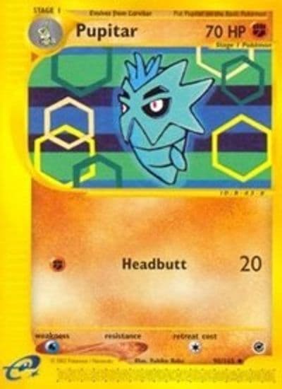 Pupitar Expedition Pokemon card