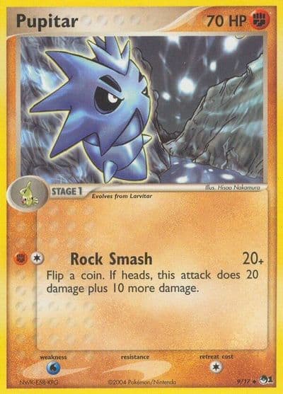 Pupitar POP Series 1 Pokemon card
