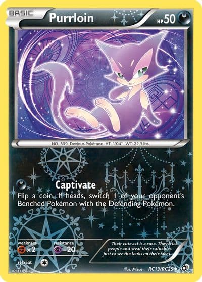 Purrloin Legendary Treasures: Radiant Collection Pokemon card