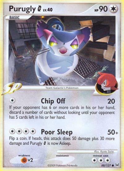 Purugly G Platinum Pokemon card