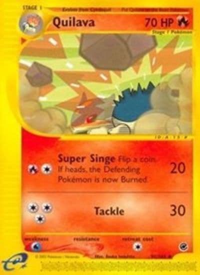 Quilava Expedition Pokemon card