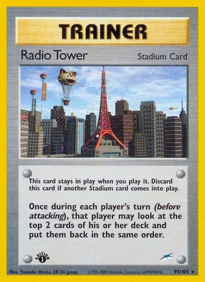 Radio Tower Neo Destiny Pokemon card