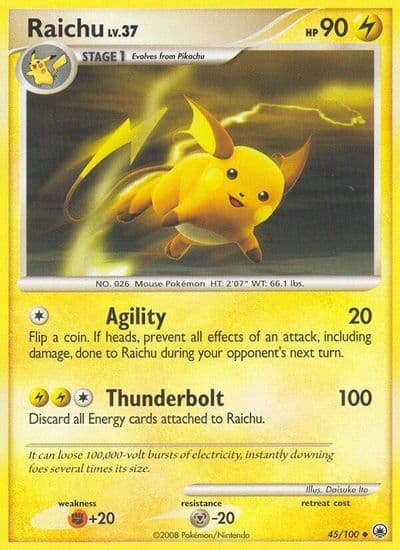 Raichu Majestic Dawn Pokemon card