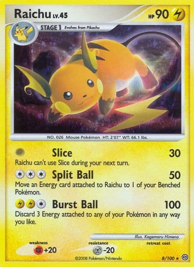 Raichu Stormfront Pokemon card