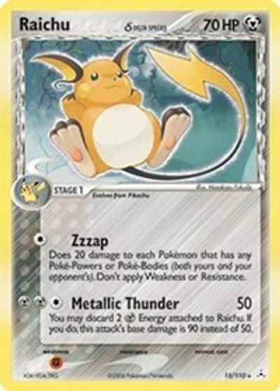 Raichu (Delta Species) Holon Phantoms Pokemon card