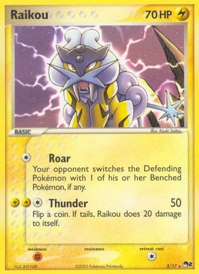 Raikou POP Series 2 Pokemon card