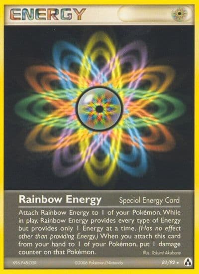 Rainbow Energy Legend Maker Pokemon card
