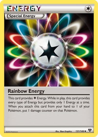 Rainbow Energy XY Base Set Pokemon card