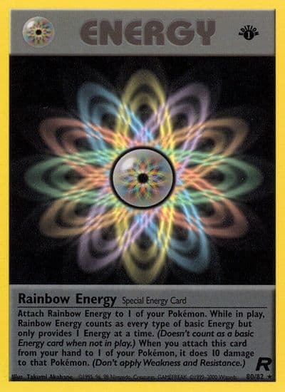 Rainbow Energy (80) Team Rocket Pokemon card