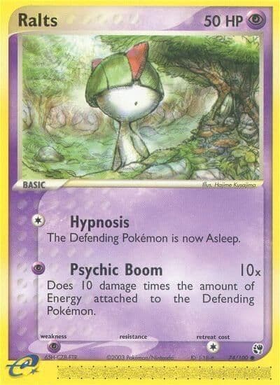 Ralts EX Battle Stadium Pokemon card