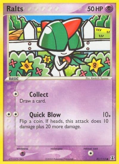Ralts Delta Species Pokemon card