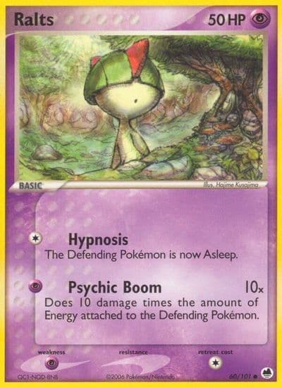 Ralts Dragon Frontiers Pokemon card