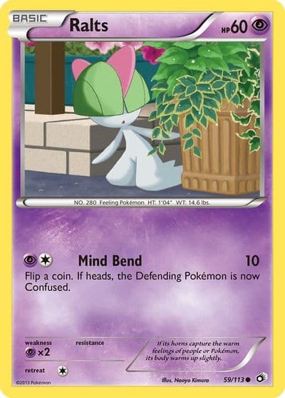 Ralts Legendary Treasures Pokemon card