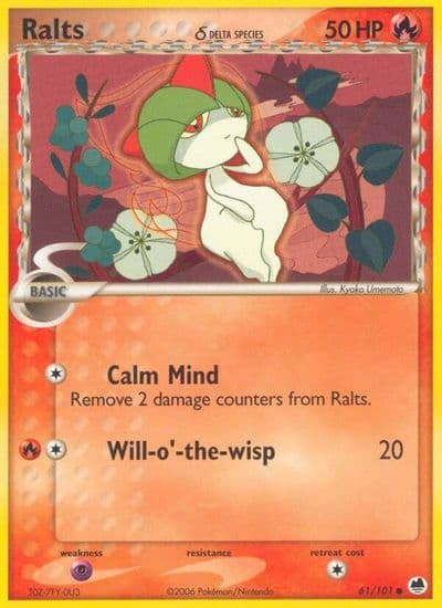 Ralts (Delta Species) Dragon Frontiers Pokemon card