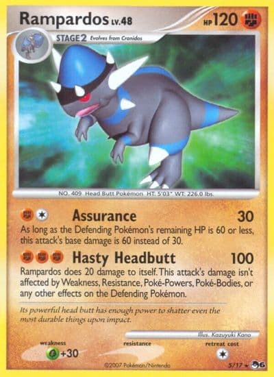 Rampardos POP Series 6 Pokemon card