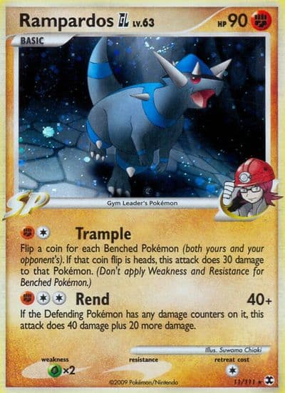 Rampardos GL Rising Rivals Pokemon card