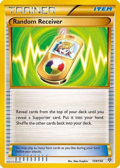 Random Receiver Plasma Storm Pokemon card