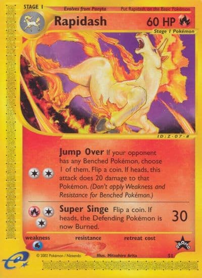 Rapidash (51) WoTC Promo Pokemon card