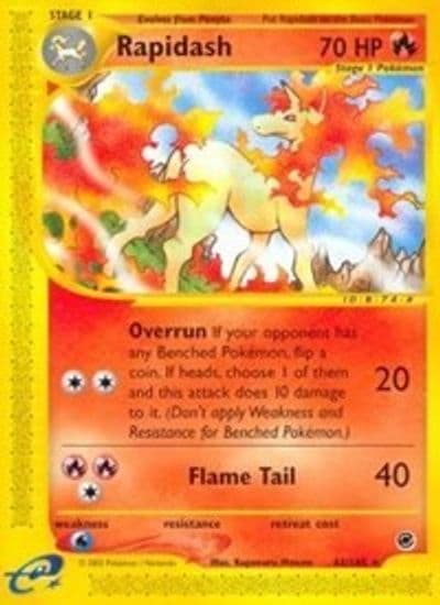 Rapidash (62) Expedition Pokemon card