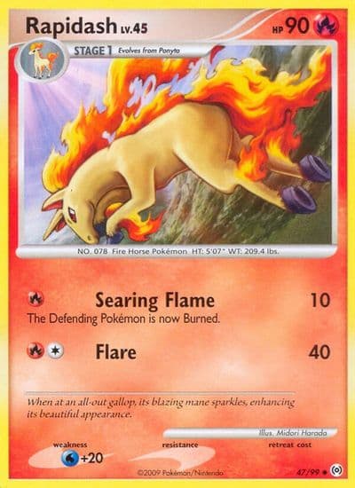 Rapidash (47) Arceus Pokemon card
