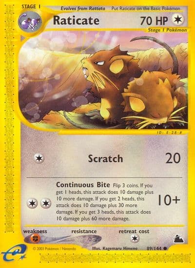 Raticate Skyridge Pokemon card