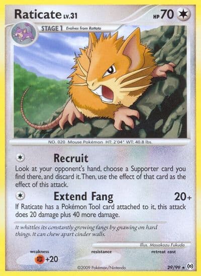 Raticate Arceus Pokemon card