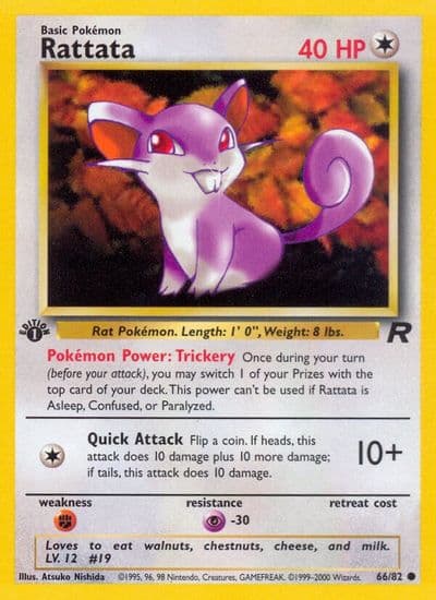 Rattata Team Rocket Pokemon card