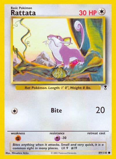 Rattata Legendary Collection Pokemon card