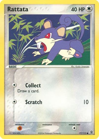 Rattata FireRed & LeafGreen Pokemon card