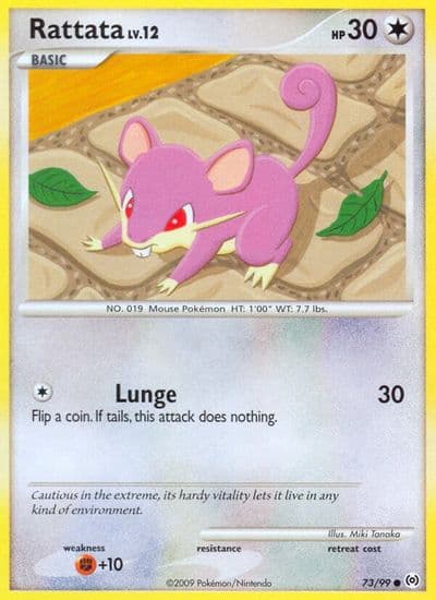 Rattata Arceus Pokemon card