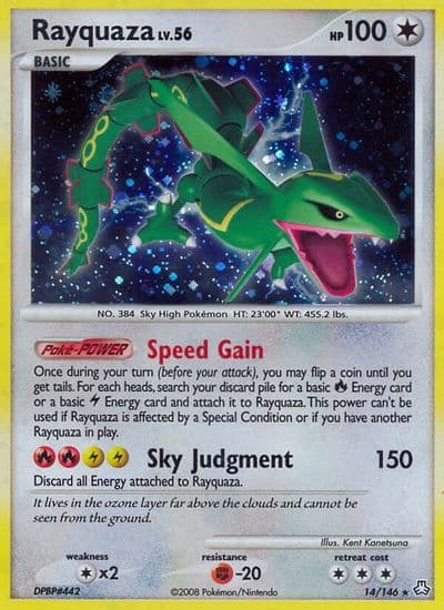 Rayquaza Legends Awakened Pokemon card