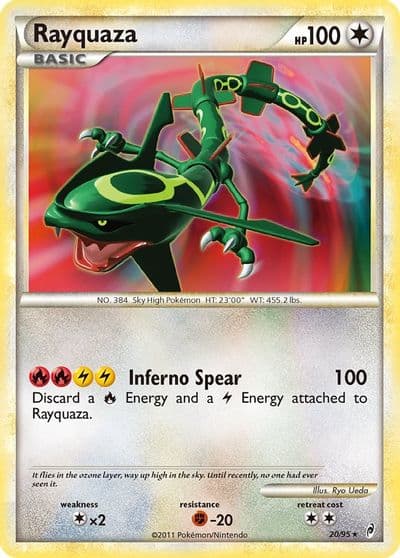 Rayquaza Call of Legends Pokemon card