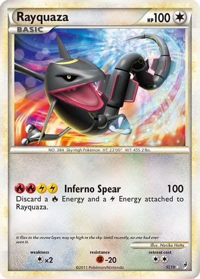 Rayquaza (Shiny) Call of Legends Pokemon card