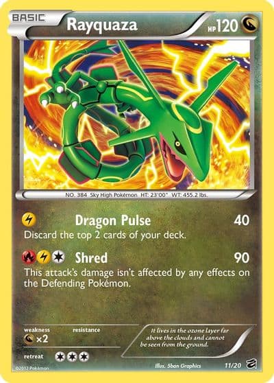 Rayquaza Dragon Vault Pokemon card