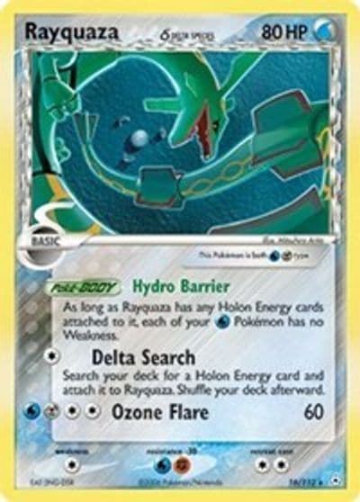 Rayquaza (Delta Species) Holon Phantoms Pokemon card