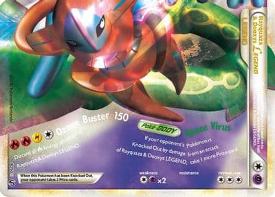 Rayquaza & Deoxys Legend (Bottom) Undaunted Pokemon card