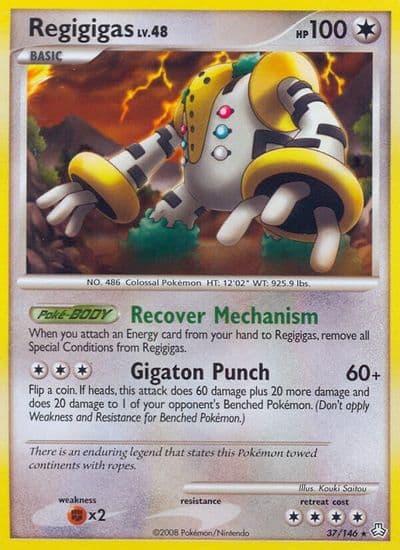Regigigas (37) Legends Awakened Pokemon card