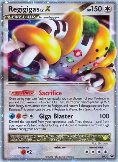Regigigas LV.X - DP30 Diamond and Pearl Promos Pokemon card