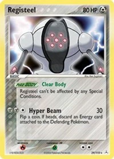 Registeel Holon Phantoms Pokemon card