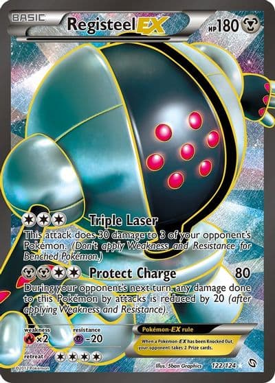 Registeel EX (122 Full Art) Dragons Exalted Pokemon card