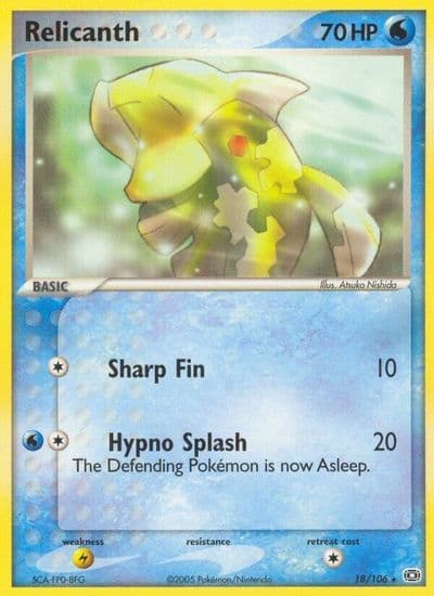 Relicanth Emerald Pokemon card