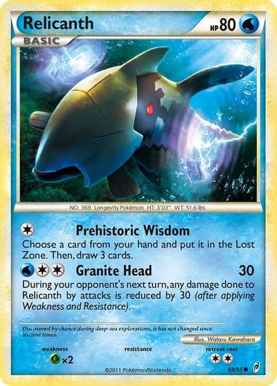 Relicanth Call of Legends Pokemon card