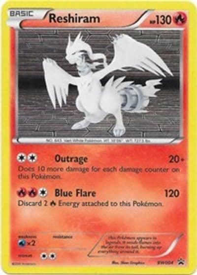 Reshiram - BW004 Black and White Promos Pokemon card